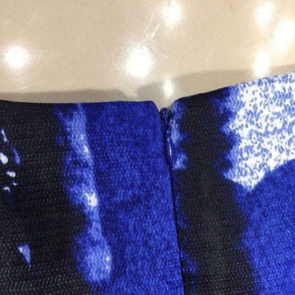 MUSE ABSTRACT BRUSH STROKES SHEATH SLEEVELESS MULTICOLOR MINI DRESS 2 ARTSY - Picture 5 of 11